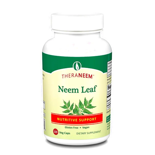 Thera Neem THERANEEM Neem Leaf Capsules - Powerful Nutritive Support with Antioxidants and More - Vegan, Gluten Free, 60 Day Guarantee - 120 Servings, 120 VegCaps