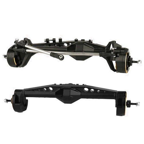 Pothyes CNC Aluminum Front Rear Offset Portal Axle with Brass Counterweight for 1/10 RC Crawler Axial Capra 1.9 UTB AXI03004 AXI03000T1 T2 Buggy F9 Upgrades Part