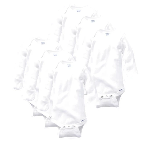 Gerber unisex-baby Multi-pack Long-sleeve Onesies Bodysuit Mitten Cuff Sizes