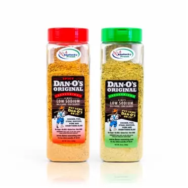 Dan-O's Seasoning Big Bottle Combo 20oz - All Natural, Low Sodium, No Sugar, No MSG