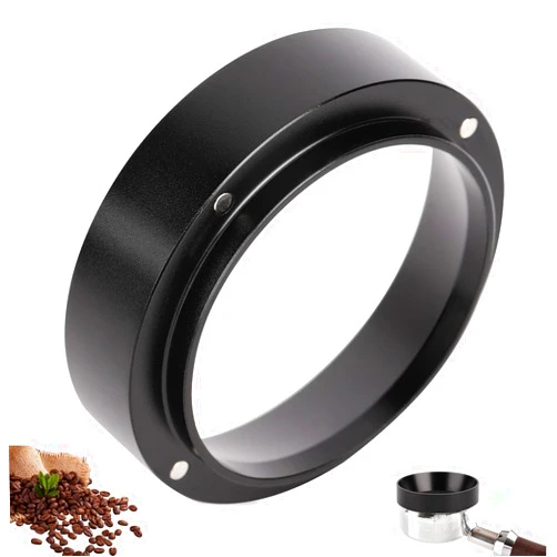 HERCHR 51/53/58mm Espresso Dosing Funnel, Aluminum Coffee Dosing Ring with Magnetic Replacement for Espresso Machine Portafilter(51mm)
