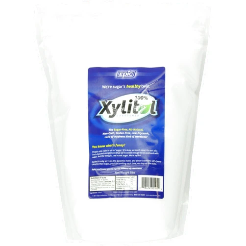 Epic Dental 100% Xylitol Sweetener Pouch, 5 Pounds