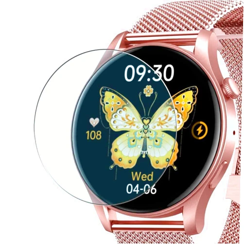 Puccy Film for Moocii KM58 1.43 smart watch Puccy 3 Pack Anti Blue Light Screen Protector, compatible with Moocii KM58 1.43