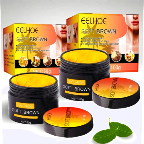 Hug Haven Eelhoe Tanning Gel, Eelhoe Soft Brown Intensive Tanning Gel, Best Self Tanner, Tanning Cream for Outdoor Sun, Achieve Natural Tan Skin, Self Tanning Cream, Tan Bed Cream