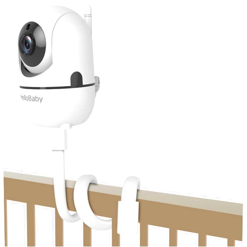 HelloBaby Baby Monitor Mount for HB6550/ Pro/ HB6560/ HB6240/ HB65/ HB6351/ HB6339/ HB66, 20 Inch Flexible Arm Bracket, Sturdy Camera Holder Attaches to Crib Cot Shelves, No Tools or Wall Damage