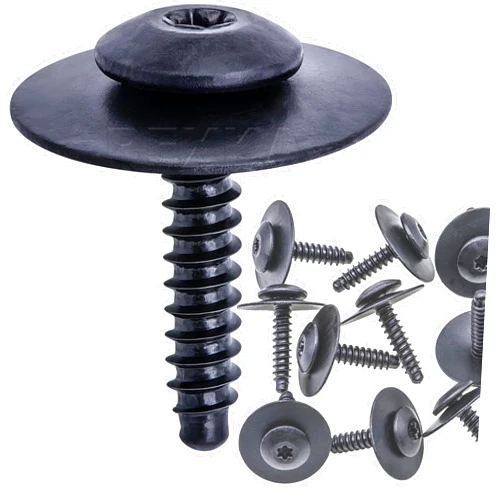 Rexka Fender Liner Splash Shield Bolt Screw 11548270 Compatible with GM Chevrolet Camaro Colorado Cruze Equinox Impala Malibu Traverse Cadillac ATS CT6 CTS XT5 XTS (Pack of 10)