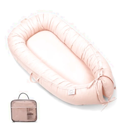 EAQ Baby Lounger Baby Nest for Co Sleeping Baby Bassinet Soft Breathable Perfect for Newborn Gift 100% Cotton Napping or Traveling for 0-12 Months