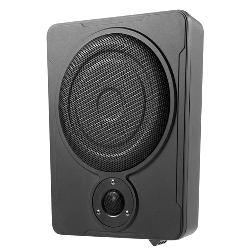 BYOIPLOI 600W Slim Under-Seat Active Powered Car/Truck Subwoofer Sub w/Amp Kit Speaker 8-Inch, Car/Truck Sub Bass Speaker Kit with Remote Cable Kit, Pure Music Output