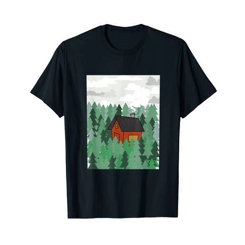 Cool Earth - Traveling - National Park Stuff House In The Woods - Nature Outdoor Hiking Travel Adventure T-Shirt