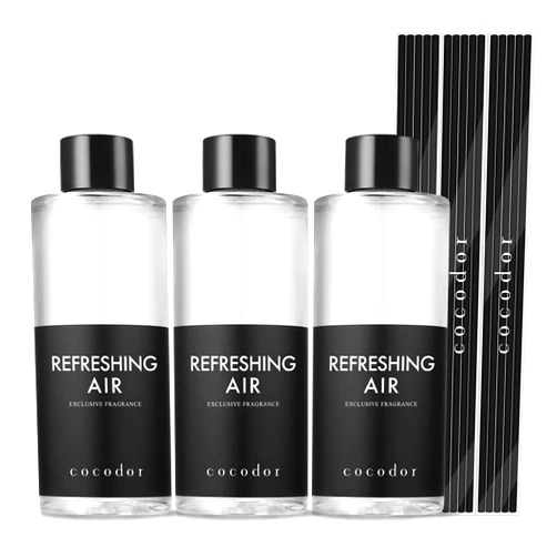 Cocod'or COCODOR Reed Diffuser Oil Refill/Refreshing Air/6.7oz(200ml)/3 Pack/Aroma Therapy, Home Fragrance, Scented Oils, Oils for Reed Diffuser, Office Décor, Decoration