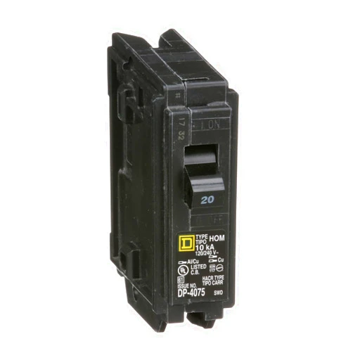 Schneider Electric Square D by Schneider Electric HOM120CP Homeline 20 Amp Single-Pole Circuit Breaker