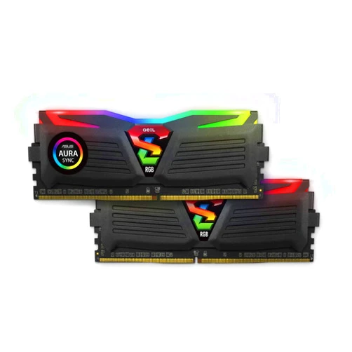GeIL 16GB Super Luce RGB SYNC DDR4 3600MHz PC4-28800 CL18 Dual Channel Kit (2X 8GB) Black