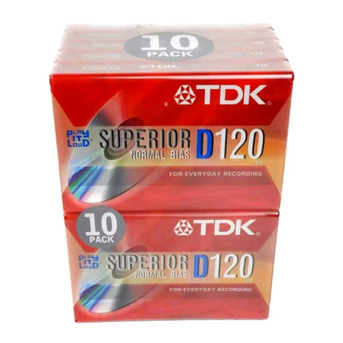 TDK D120 Dynamic Audio Cassette Tapes (10 pack)