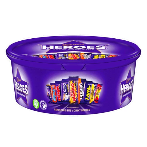 Cadbury Heroes Chocolate Tub 550g