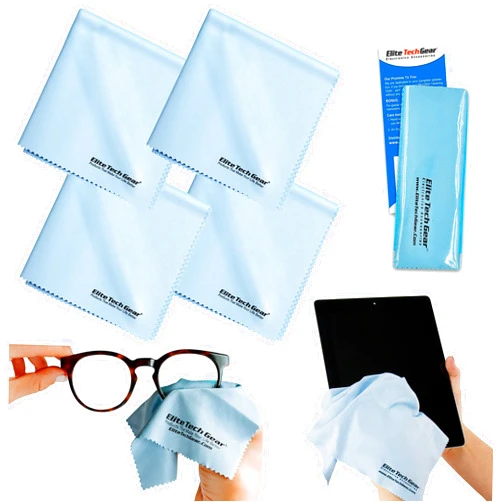 Elite Tech Gear Microfiber Cloth - 4-Pack, 12