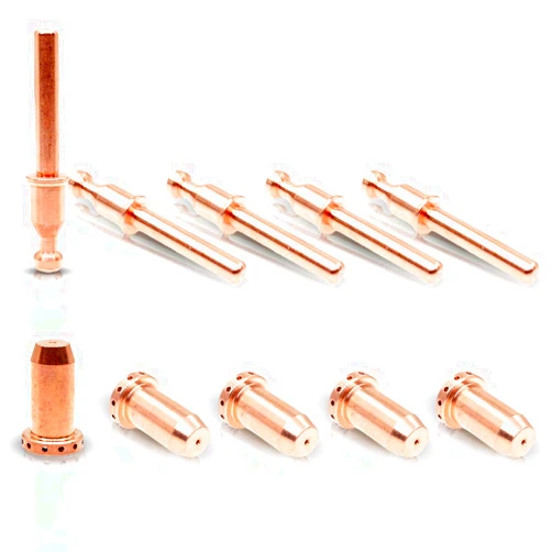 WeldingStop 9-0094 9-0096 SL40 Torch Plasma Electrode Tip fit Thermal Dynamics Cutmaster 42/12+ Plasma Cutter SL40 Plasma Torch Consumables 10pcs
