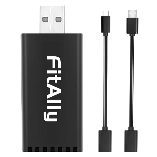 FitAlly Wireless CarPlay Adapter, CarPlay Wireless Adapter, No Lag Apple Carplay Wireless Adapter, Play & Plug Stable Connection, 5.8GHz WiFi, Fit for Factory Wired CarPlay Car from 2016+ & iPhone iOS 10+