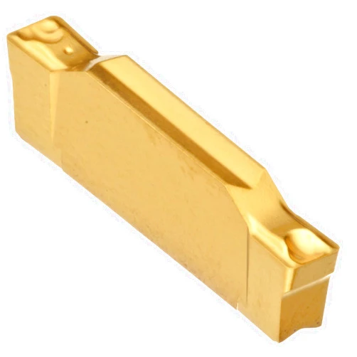 Sandvik Coromant CoroCut 2-Edge Carbide Grooving Insert, GF Geometry, GC1005 Grade, Multi-Layer Coating, 2 Cutting Edges, N123G2-0318-0002-GF, Neutral Cut, 0.125