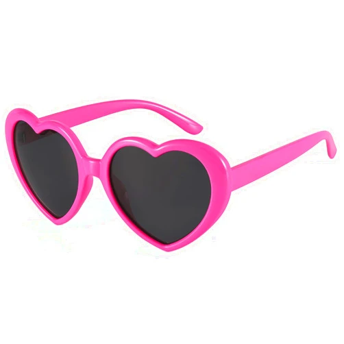 IOHLNG Heart Sunglasses for Women Men Oversized Trendy Love Shaped Sunglasses Retro Lovely Fashion Cute Sun Glasses