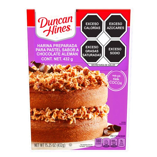 Duncan Hines Signature Perfectly Moist German Chocolate Cake Mix, 15.25 Ounce (Pack of 12)