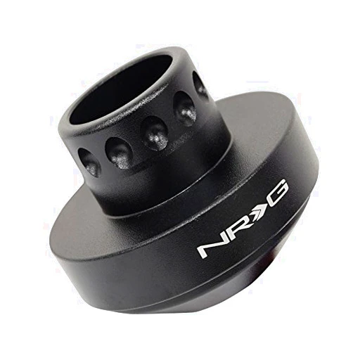 NRG Innovations NGR-SRK-RLMX3H Steering Wheel Quick Release Short Hub Spline Adapter, 6x70mm Bolt Pattern, Compatible With Can Am Maverick x3, Black Body