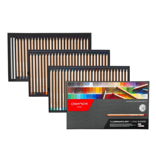 Caran d'Ache Luminance 6901 Clr Pncl Set 76 Artist Rng