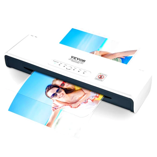 VEVOR Laminator, 13-inch Laminating Machine, 4 Rollers Hot and Cold Thermal Laminator, Quick Warm-up, Fast Laminating Machine with 3 mil Lamination Films for Home, Office, School