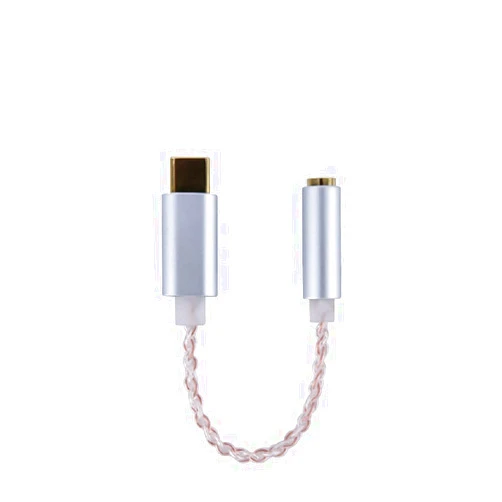 Pizen D1 Type C to 3.5mm DAC Headphone Amp,Realtek ALC5686 USB C to 3.5mm Headphone AMP,3.5mm Output SNR 125dB PCM 32bit 384KHz for Android, Windows10, MacBook (3.5mm Stereo, Copper)