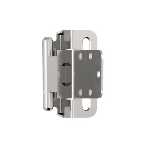 Amerock BPR756526 | Cabinet Hinge | 3/8 in (10 mm) Inset Self Closing Partial Wrap | Polished Chrome | Kitchen Cabinet Door Hinge | 1 Pair/2 Pack | Functional Hardware