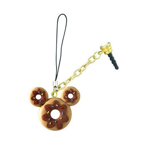 Disney Mickey Donut D-Lish Treats Phone Charm,Multi-colored,1
