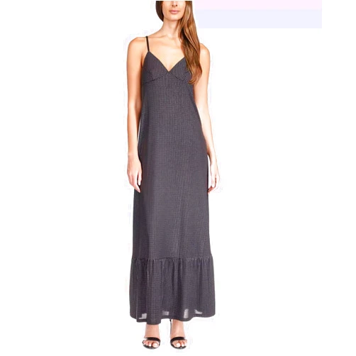 Michael Michael Kors Women’s Mini-Studded Maxi Dress Black/Silver X-Large