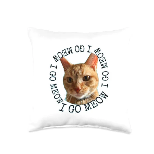OFFICIAL- i go meow 2024 i go meow i go meow -OFFICIAL Throw Pillow