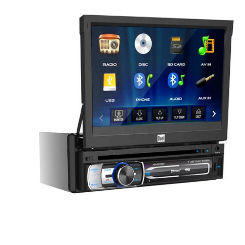 Dual Electronics XDVD176BT 7-Inch Single-DIN in-Dash DVD/CD Receiver with Bluetooth