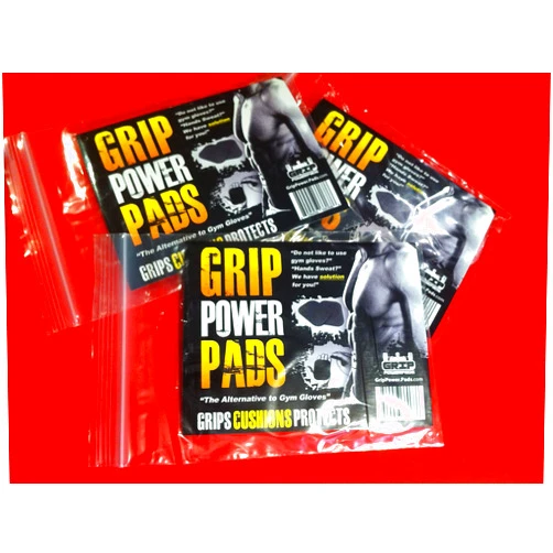 Grip Power Pads Original Lifting Grips The Alternative to Gym Workout Gloves Comfortable (3 Pack)