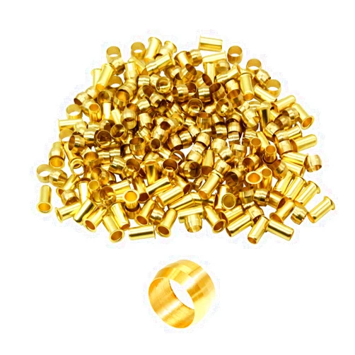 Beduan Brass Compression Fitting, Compression Sleeve Fitting Sleeve Ferrules 3/8