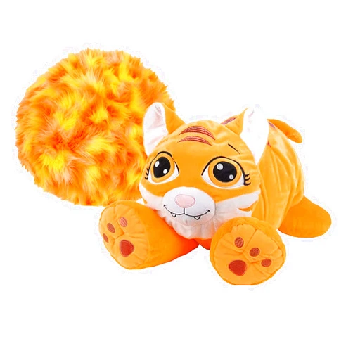 Jay at Play Rainbow Fluffies Tiger Colorful Plush - 2 in 1 Stuffed Animal - Ages 4 Months and Up