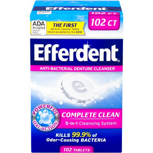 Efferdent Denture Cleaner, 90 ct