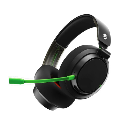 Skullcandy SLYR Pro Wireless Multi-Platform Gaming Headset, Bluetooth Headphones, 24 Hrs Battery, PC, Xbox, PlayStation, Nintendo Switch, 2.4GHz Low Latency Wireless Transmitter Included - Black/Green