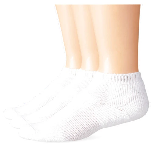 thorlos Wmm Max Cushion Walking Low Cut Socks Medium White (3 Pair Pack)