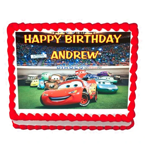 Edibleimagecaketoppers Cars Movie Edible Cake Image Topper 1/4 Sheet Decoration Birthday Party