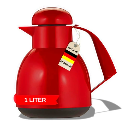 Helios Day Vacuum Jug Red 1 Litre, 30 x 30 x 20.9 cm
