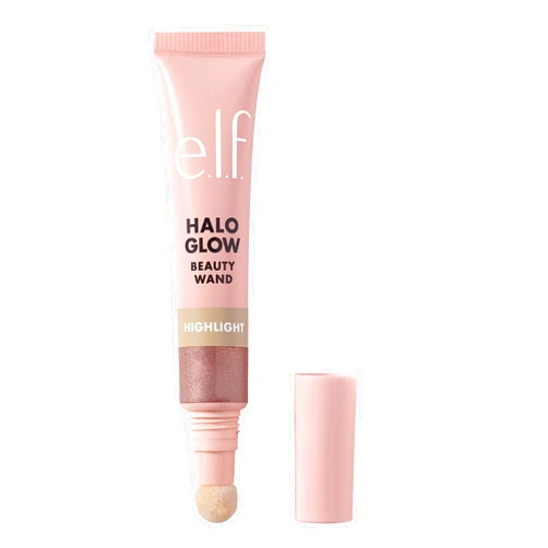 e.l.f. Halo Glow Highlight Beauty Wand, Liquid Highlighter Wand For Luminous, Glowing Skin, Buildable Formula, Vegan & Cruelty-free, Rose Quartz