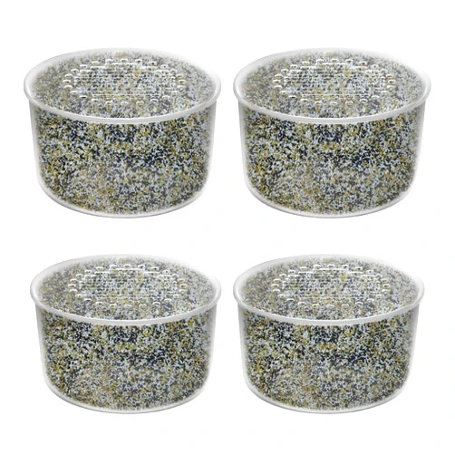 Varycony 4 Pack Shower Head Filter Replacement Cartridge Compatible with All Canopy Handheld & Fixed Filtered Shower Head, Water Softener Filter for Hard Water, Reduce Chlorine and Harmful Substances