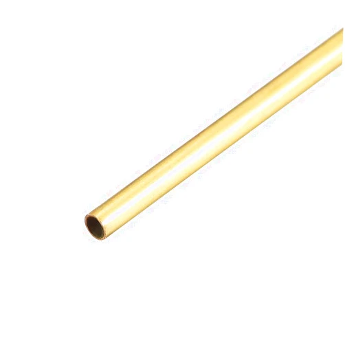 uxcell Brass Round Tube, 300mm Length 2mm OD 0.2mm Wall Thickness, Seamless Straight Pipe Tubing