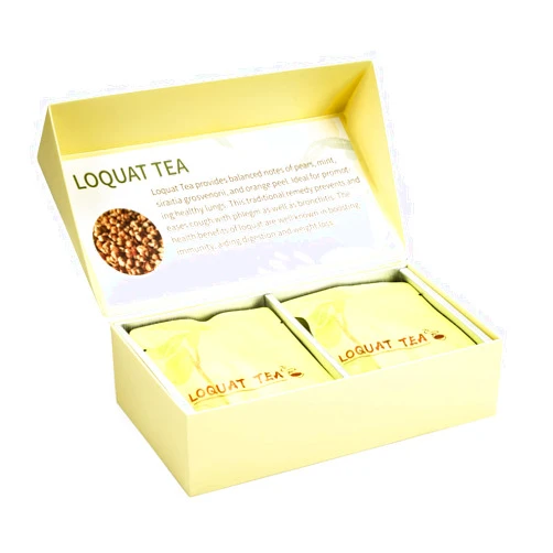 MITEAMO Tea Samplers Herbal Tea Organic Loquat Leaf Tea Bag Herbal Tea, Triangular Tea Pack with a Hint of Mint Aroma, Tea Sampler Gift Box of 12 Bags, a Gift for Tea Lovers