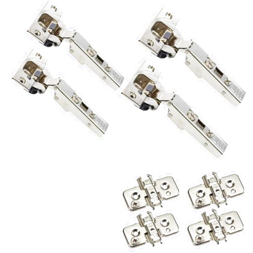Blum 110 Degree Cliptop 71B3550 Soft Close Hinges - Full Overlay Soft Close Frameless Application kit Includes Screws