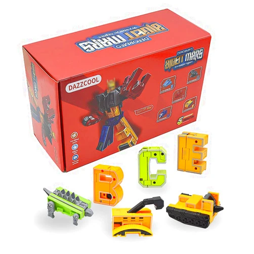 DAZZCOOL Alphabet Robots Toys, 26 Pieces Dinosaur Transformer Letter Toys for 3 4 5 6 Years Old Boys Girls Toddlers Education Toy, Preschool Leraning Toys for Kids 3 4 5 6