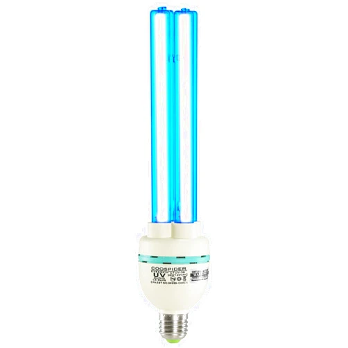 COOSPIDER UV 36 Watts UVC Light Bulb, UV Lamp for Basement/Storehouse/Car, E26 110V CTUV-36 (Ozone Free)