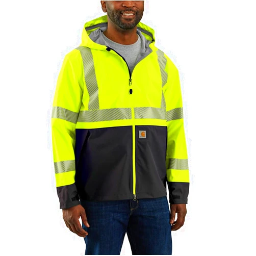 Carhartt Men's High-Visibility Storm Defender Loose Fit Lightweight Class 3 Jacket