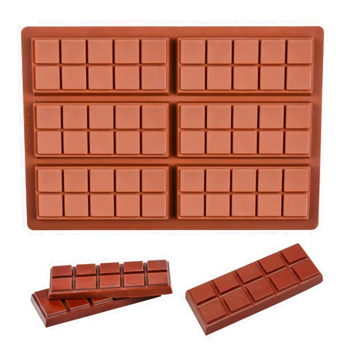 Fimary Chocolate Bar Mold - Non-Stick Chocolate Molds, Food Grade Silicone Deep Chocolate Bar Mold for Dubai Chocolate Bar Pistachio, Candy, Chocolate Snacks, Milk Chocolate Bar
